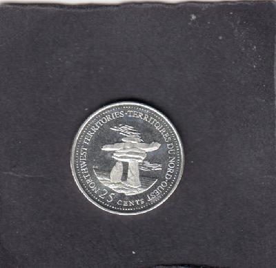 Beschrijving: 25 Cent  NORTH. WEST TERR.